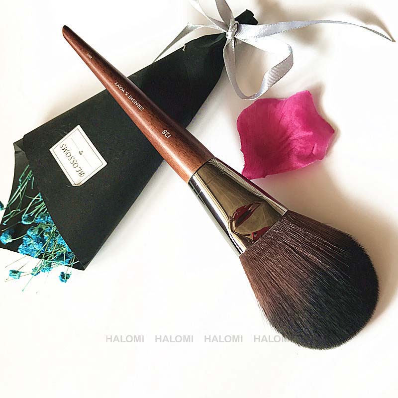 Cọ phấn phủ Makeup For Ever 128 STRAIGHT &amp; WAVY lông mềm chuyên dùng cho makeup chuyên nghiệp HALOMI