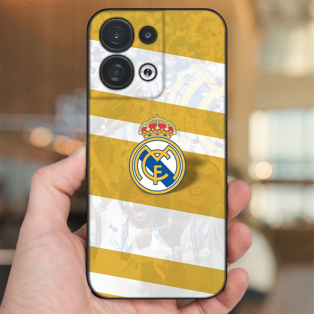 Ốp lưng Oppo Reno 8 5G viền đen in hình Real Madrid