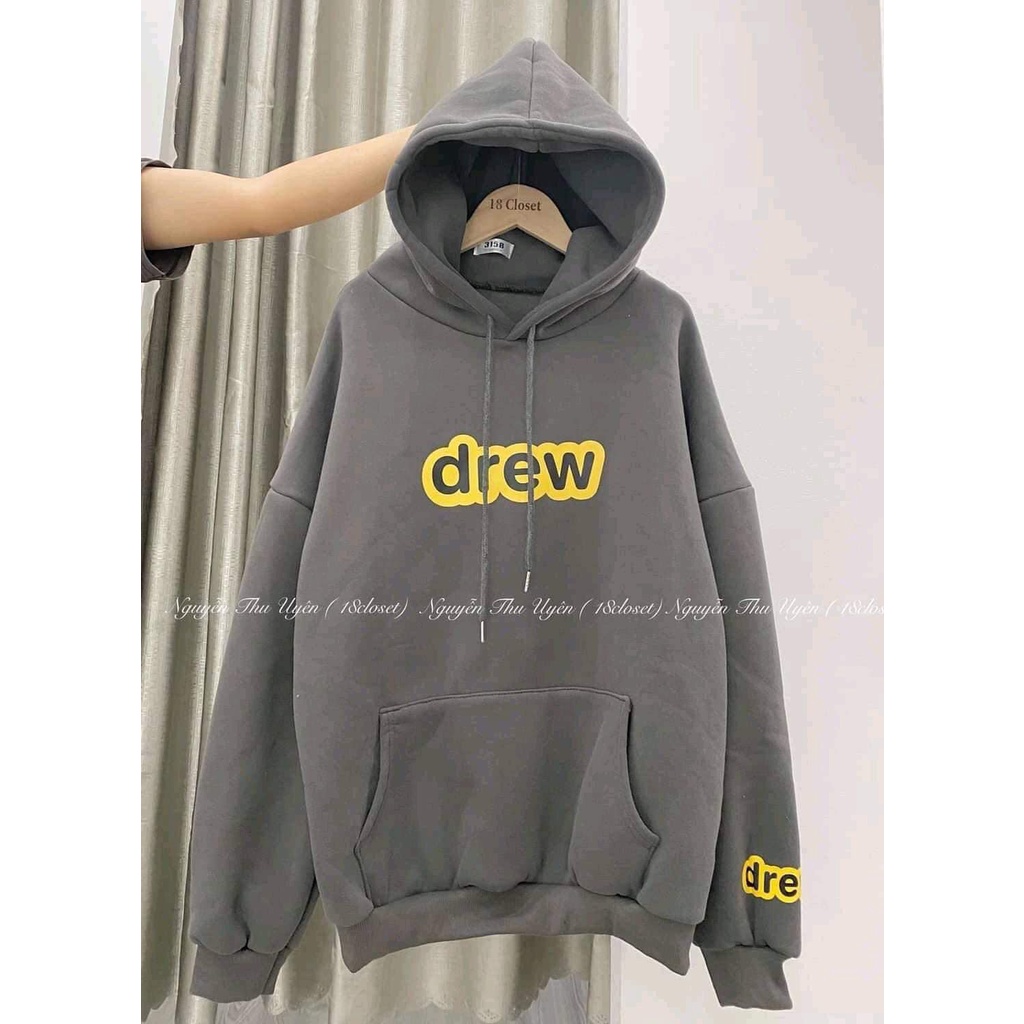 [Có Video + Ảnh Thật] Áo Áoodie Nam Nữ Nỉ Drew Chất Dày Dặn Mềm Mịn Nên From Siêu Xinh- CH0174