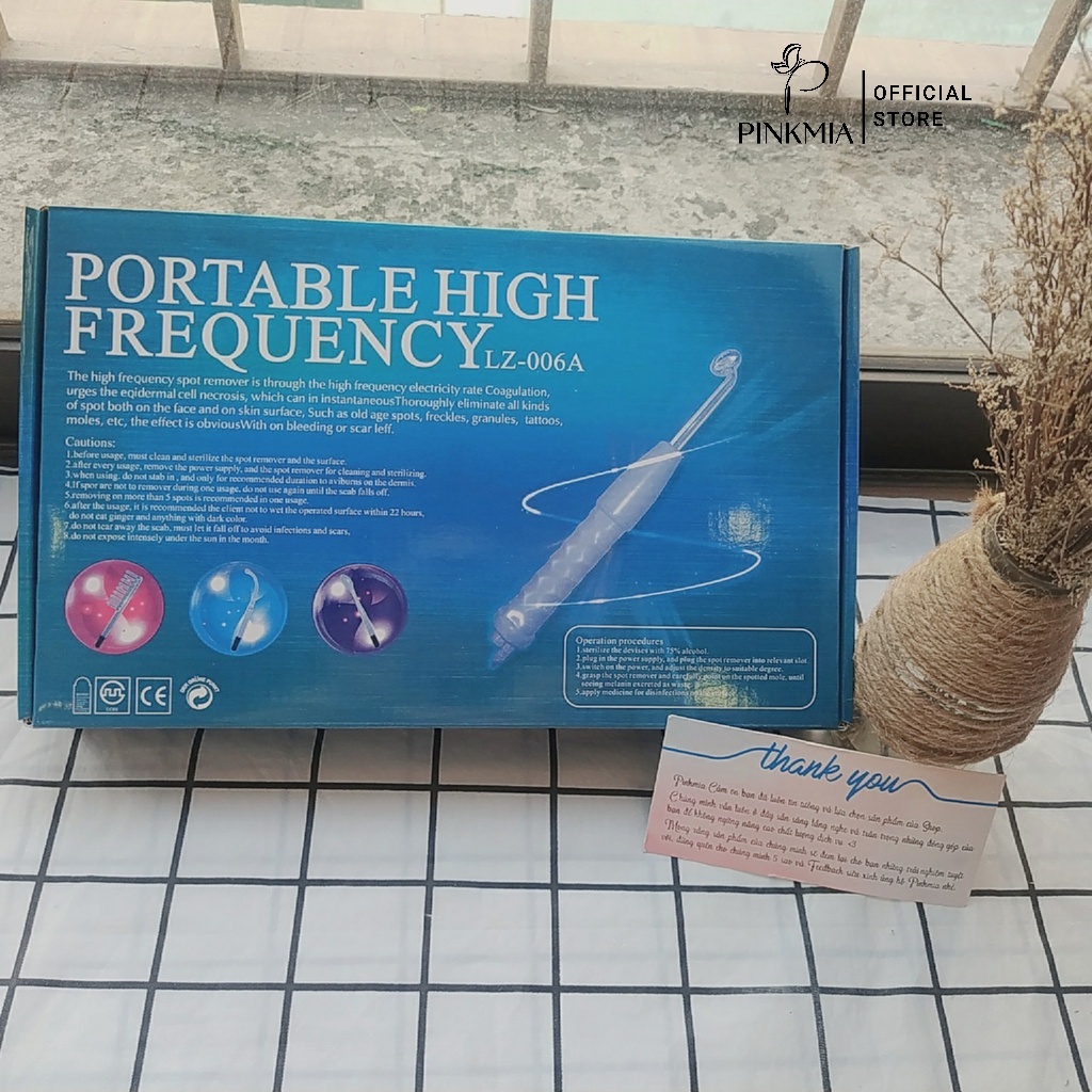 (Bảo Hành 12 Tháng) Máy Điện Tím Sát Khuẩn Cầm Tay Sau Nặn Mụn Dùng Cho Spa TMV