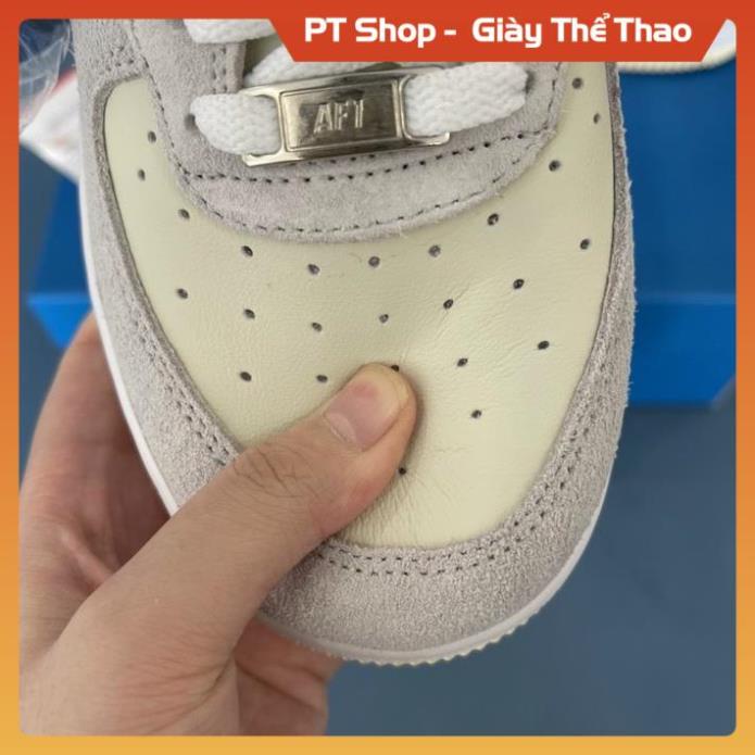 [FreeShip+ Hàng Xịn] Giày AF1 dunk vệt xanh og đủ size nam nữ, Giầy AF1 Xám Kem xanh đỏ da lộn Hót trend