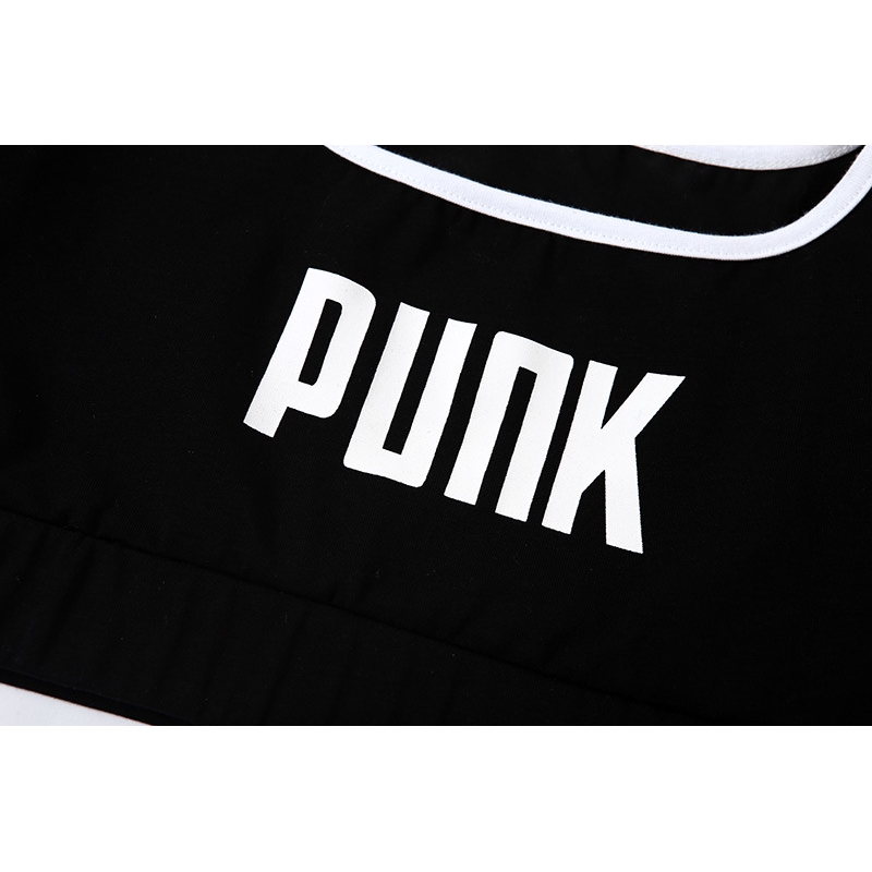 DUNEA Women's new style strapless letter print cropped top T-shirt