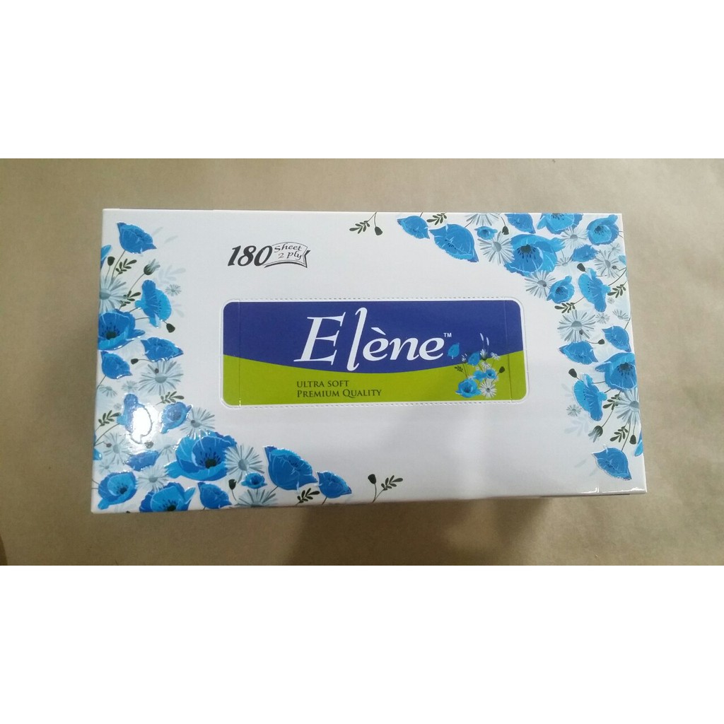 Combo 2 hộp Khăn giấy Elène hộp 180 Tờ (2 Lớp)