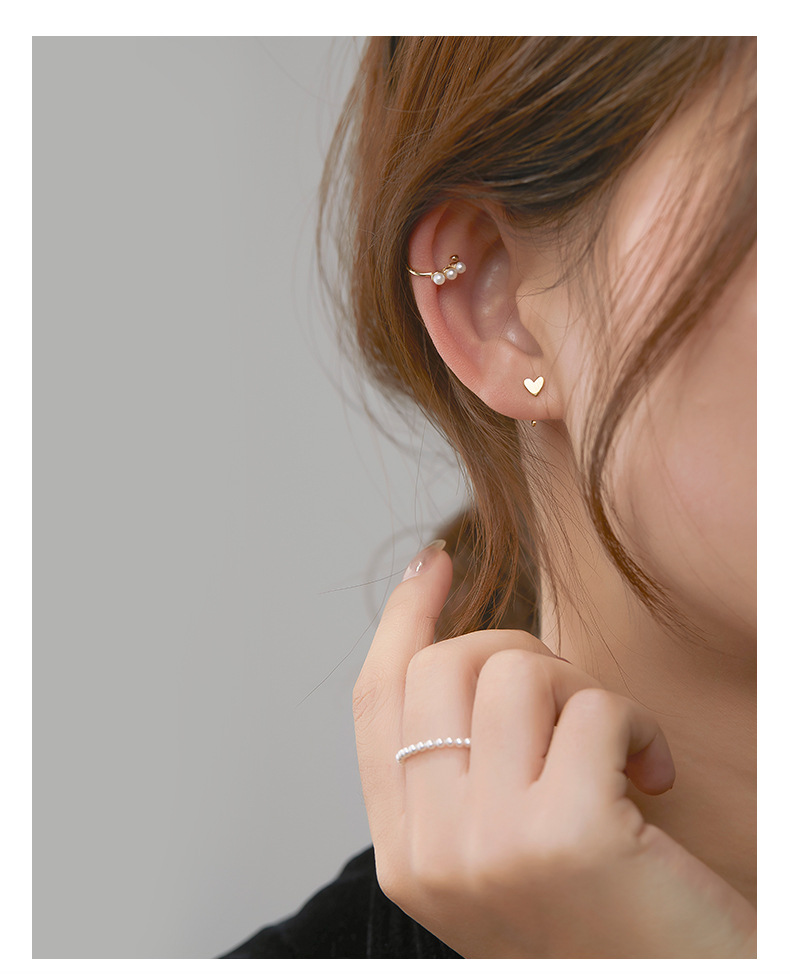 Bông Tai Mạ Bạc 925 Đính Ngọc Trai Nhân Tạo Thời Trang 2021