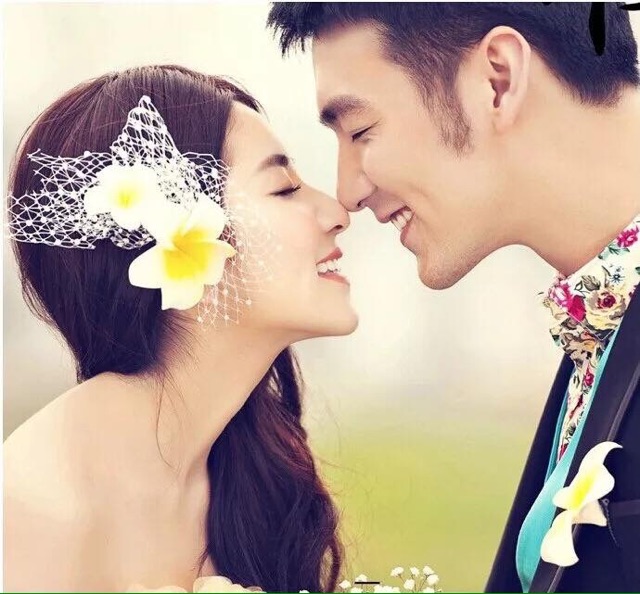 Cài tóc hoa đại cực xinh - Bí kíp sống ảo