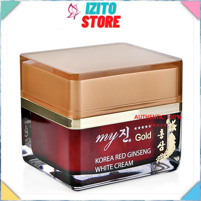 Kem Sâm [Trắng da 100%_Hàng Auth] Kem Sâm Hàn Quốc My Gold Korea Red Ginseng White Cream 50ml