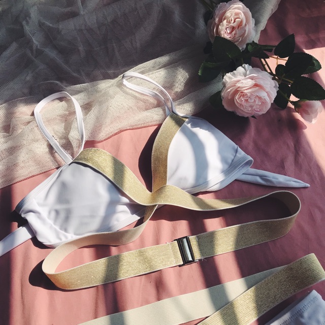 Bikini dây chéo ánh kim (Kèm hình thật) | BigBuy360 - bigbuy360.vn