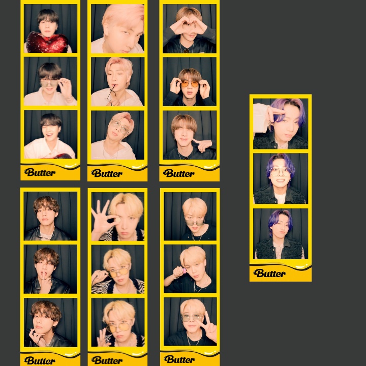 Ảnh photostrip BTS BUTTER