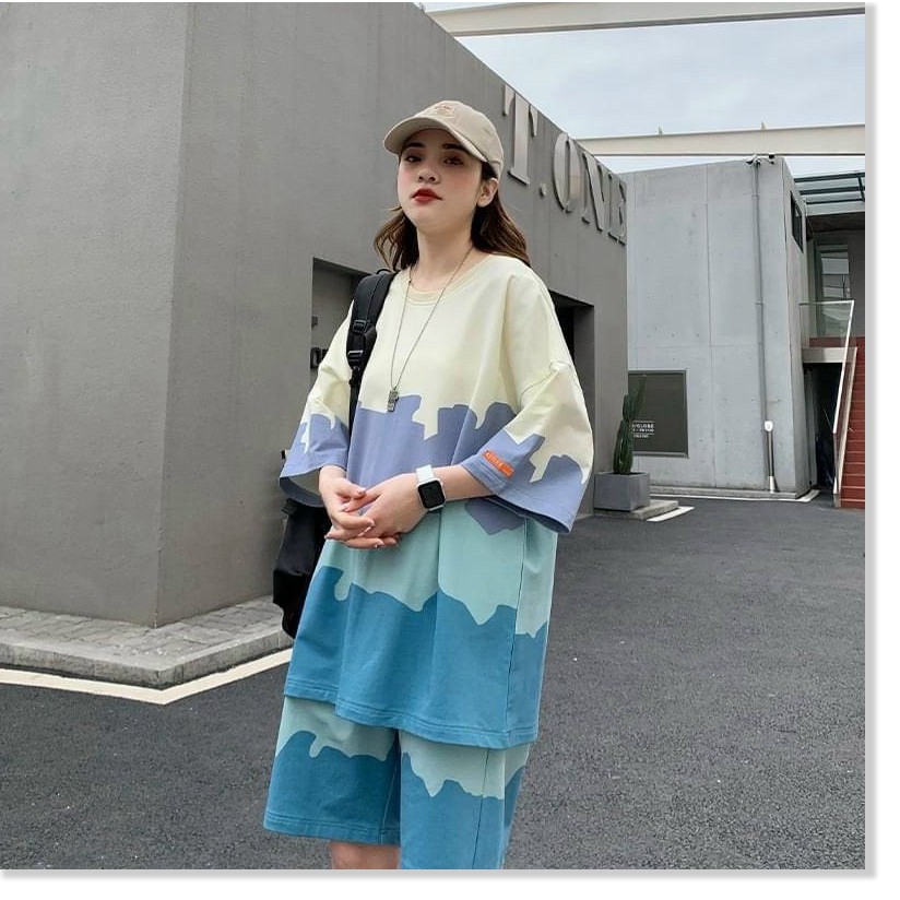 [FREE SHIP TOÀN QUỐC] SÉT BỘ UNISEX PHỐI MÀU LOANG SIÊU HOT