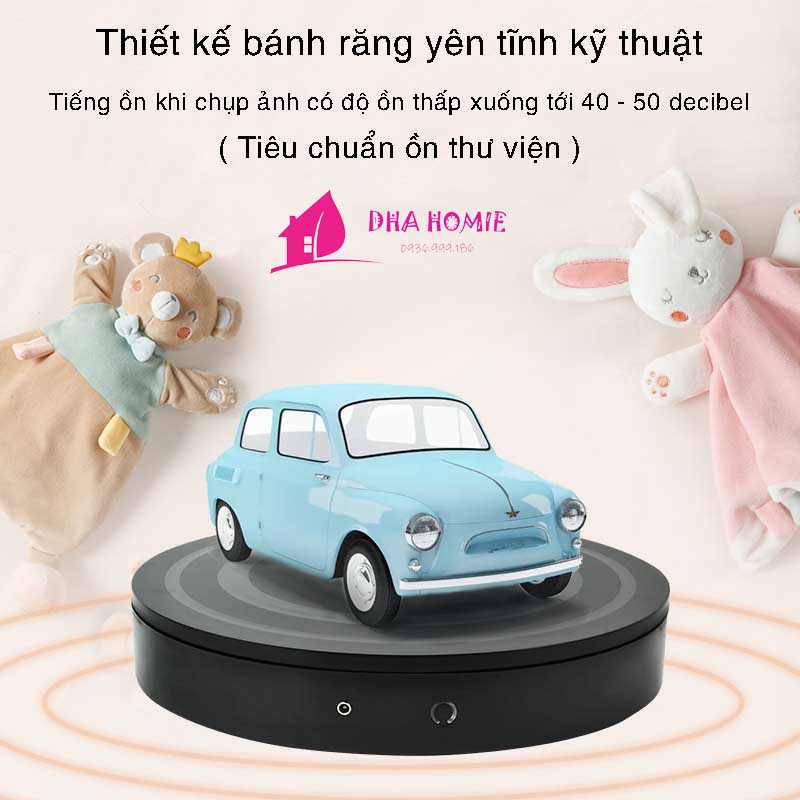 Đế xoay trưng bày sản phẩm chịu tải 80kg - Bảo hành chính hãng PULUZ - DHA HOMIE