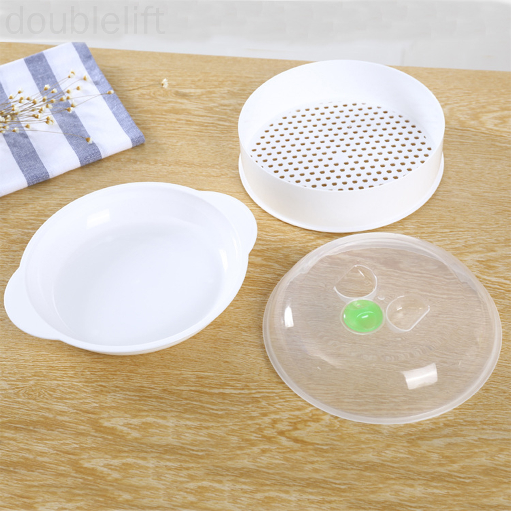 Xửng nhựa có nắp đậy dùng để hấp thực phẩm trong lò vi sóng