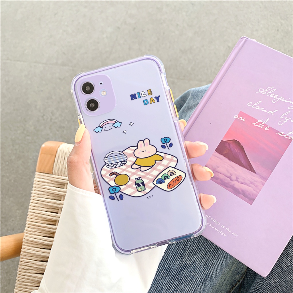 Ốp lưng iphone Cắm trại viền màu chống trượt 6/6plus/6s/6splus/7/7plus/8/8plus/x/xr/xs/11/12/13/pro/max/plus/promax