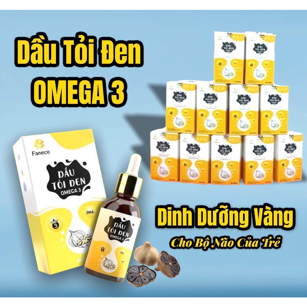 TINH DẦU THẢO DƯỢC TỎI ĐEN ORGANIC PLUS FANECO 30ML / TINH DẦU TỎI ĐEN OMEGA 3 FANECO