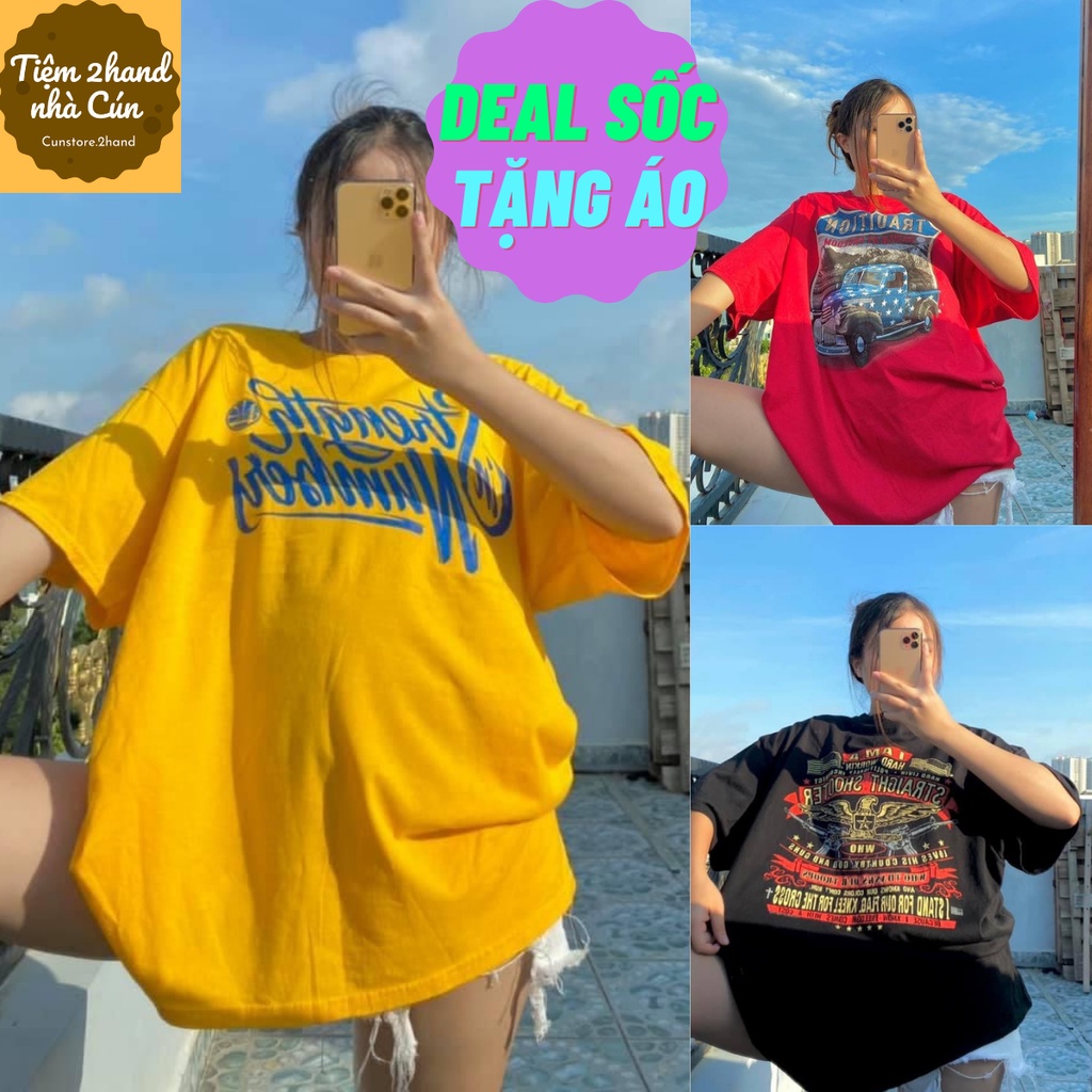 Áo thun mỹ 2hand bigsize nam nữ form rộng unisex  Loại 1 Mới 96-99% Phông mỹ 2hand oversize vintage- Cunstore.2hand