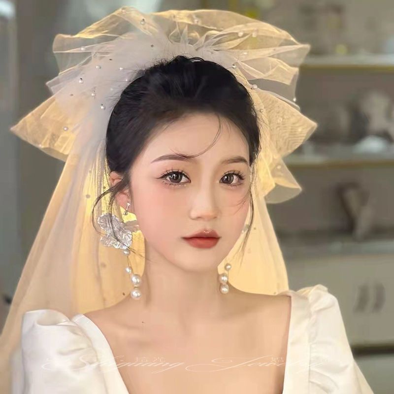[Aishang Đẹp Phụ Kiện] Cài Tóc Hoa Hồng Phong Cách Mori Siêu Cổ Tích Thích Hợp Chụp Ảnh Cưới / Trang Điểm Phong Cách Retro Bằng Sợi Cứng