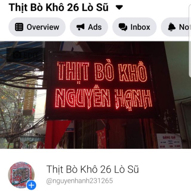 Bò khô Nguyên Hạnh 26 Lò Sũ