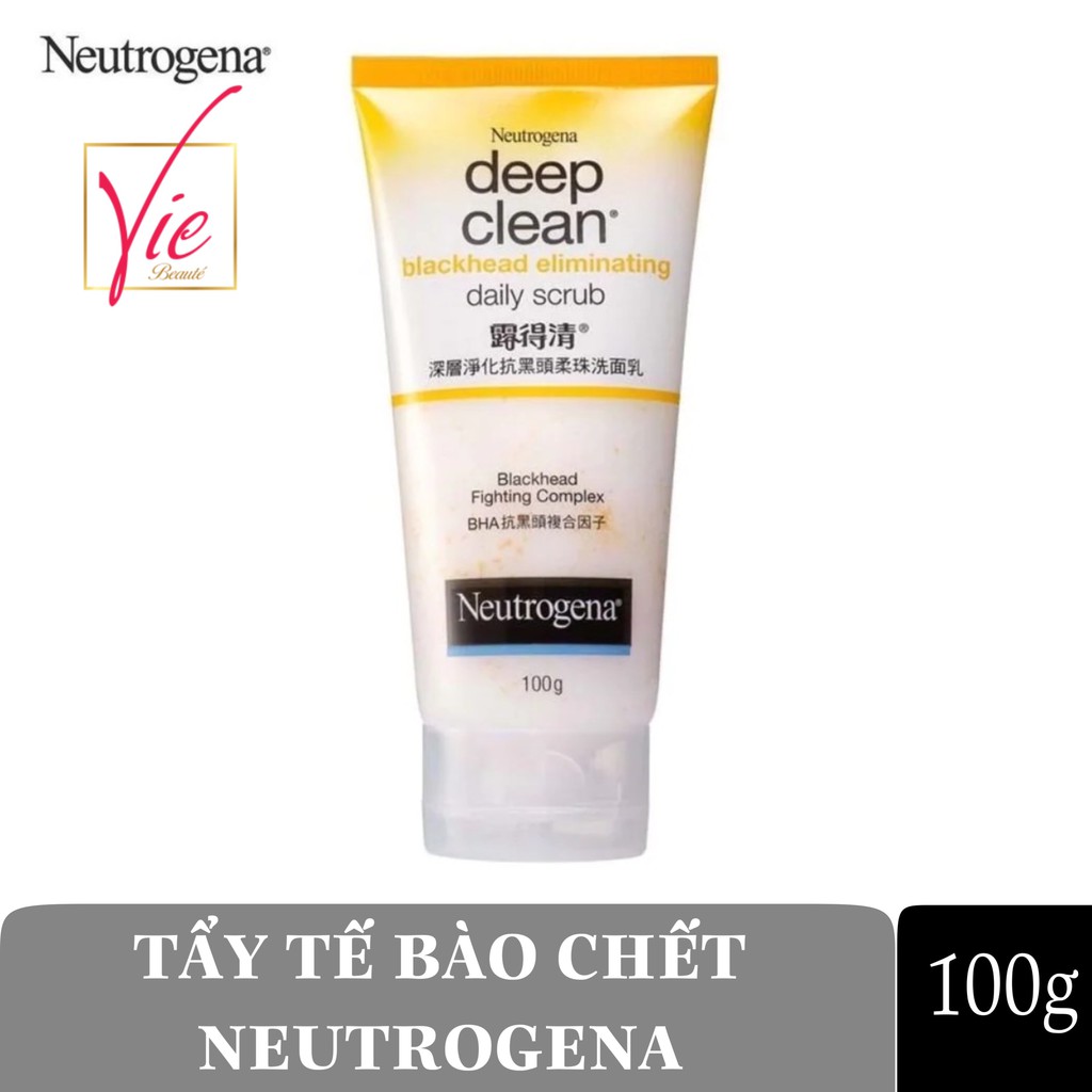 Tẩy Tế Bào Chết NEUTROGENA giảm và ngăn ngừa mụn đầu đen - Blackhead Eliminating Daily Scrub 100G