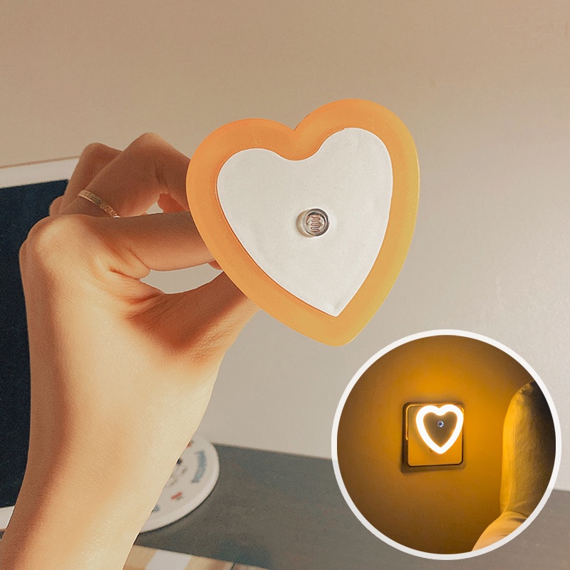 Đèn Ngủ LED Hình Trái Tim Sáng Tạo Trang Trí Phòng Ngủ