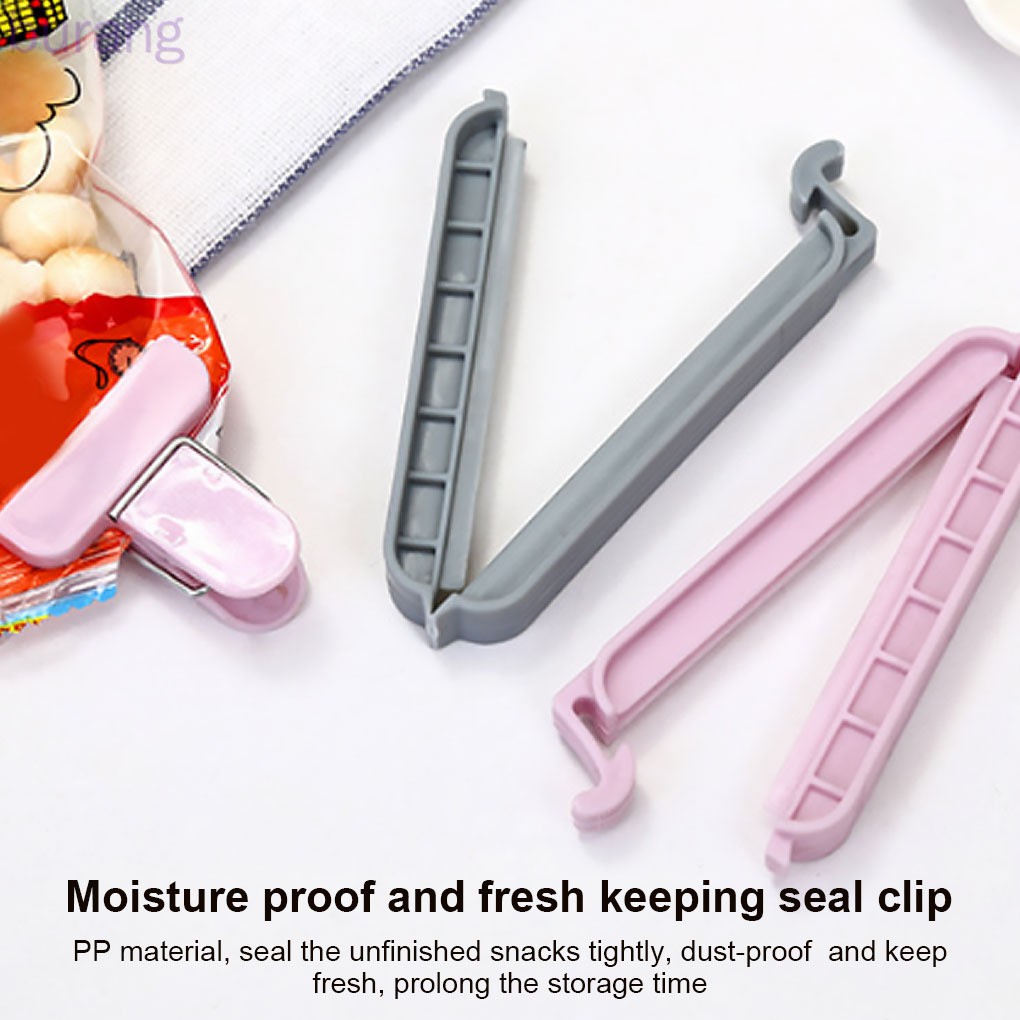 Set 12 Kẹp Miệng Túi Đựng Thực Phẩm Nhiều Màu Tùy Chọn Tiện Dụng