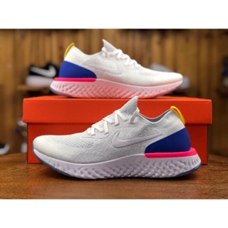 Giày Epic React Flyknit nhẹ êm bền cao cấp (trắng)