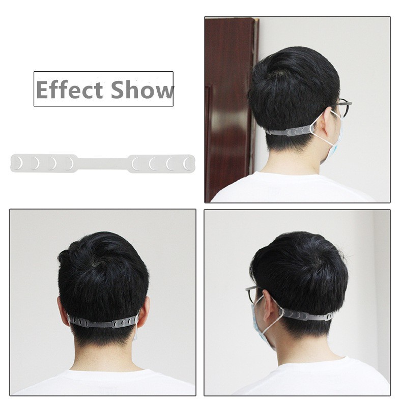 [Mẫu Mới] Dây Đeo, Móc Gắn Khẩu Trang Nối Dài 4 Nấc Điều Chỉnh Không Đau Tai Chống Trượt Phong Cách Hàn Quốc QueenStore
