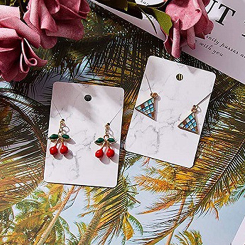 Set 200 Thẻ Trưng Bày Vòng cổ / Bông Tai Bằng Đá Cẩm Thạch