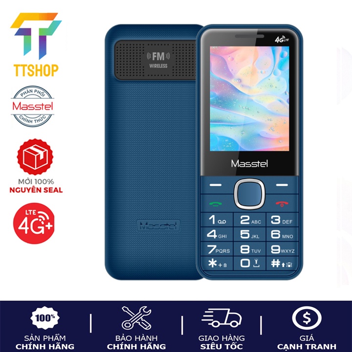 Điện thoại Masstel izi 26 4G - Gọi HD Call ,Màn hình lớn - Hàng chính hãng