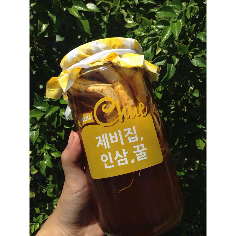 Hũ thủy tinh/ Lọ thủy tinh tròn nắp nhôm đựng mật ong, thực phẩm 1000ml