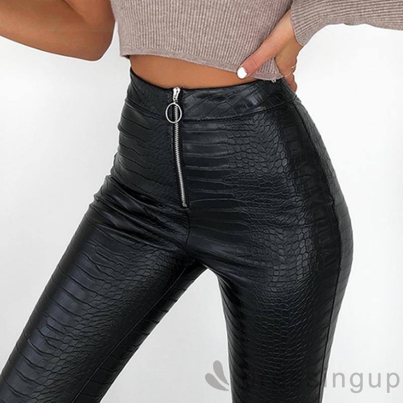 Quần Dài Nữ Họa Tiết Da Cá Sấu Thời Trang Cá Tính
