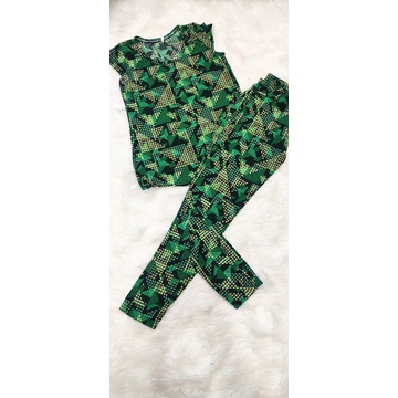 Bộ tay ngắn quần dài ống túm thun gân tầm ý