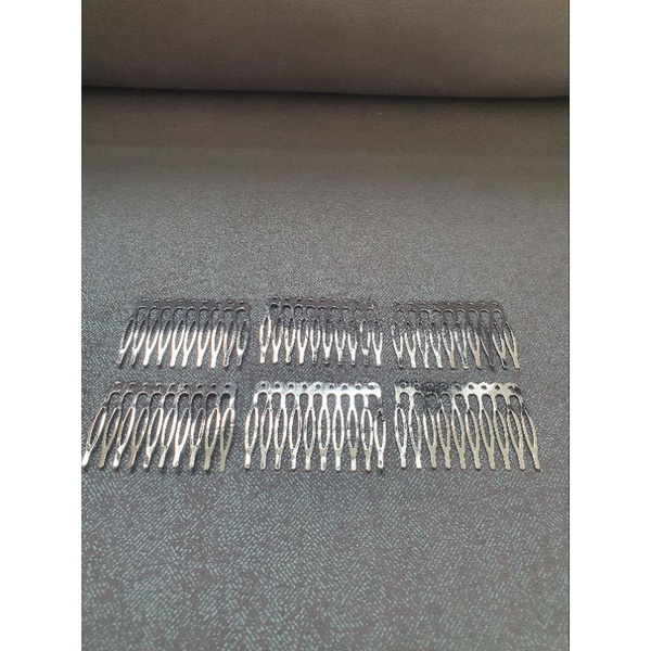 Xược cài tóc kim loại 10 răng, Xược cài nguyên liệu diy, nguyên liệu làm cài tóc
