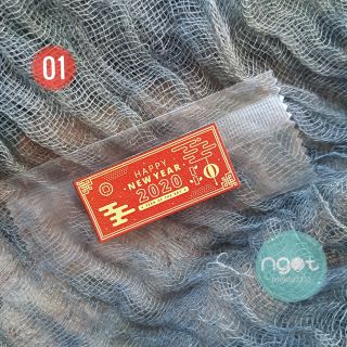 Tem dán/ Sticker Tết - Happy new year