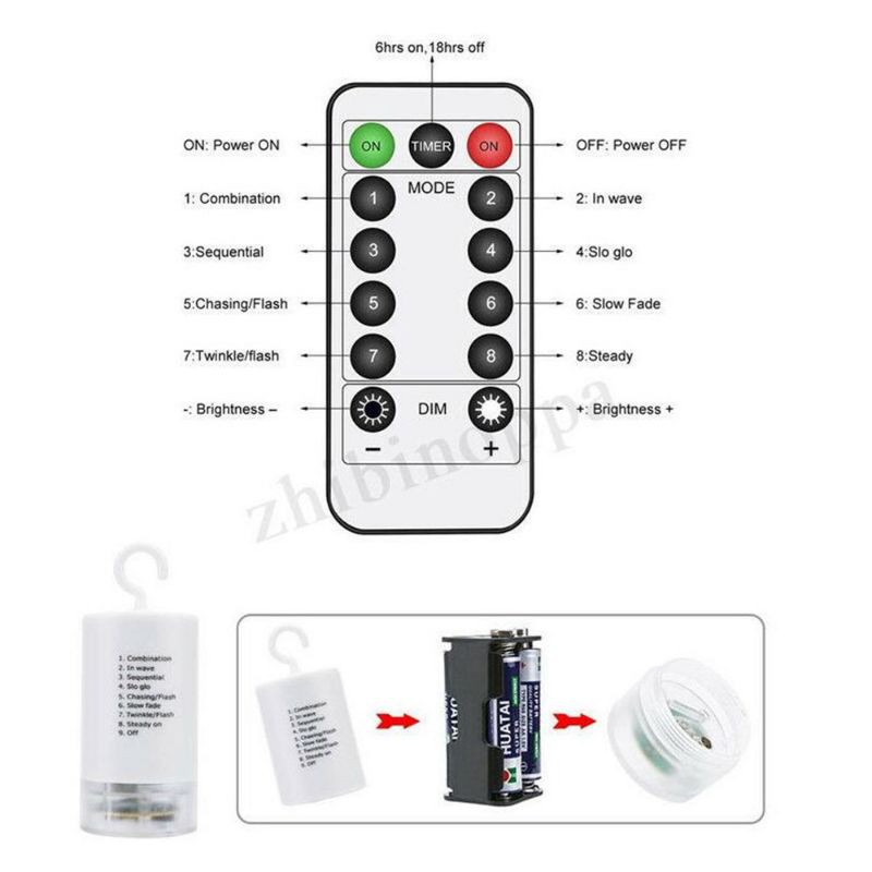 Đèn LED 8 Kiểu Pháo Hoa Trang Trí Giáng Sinh