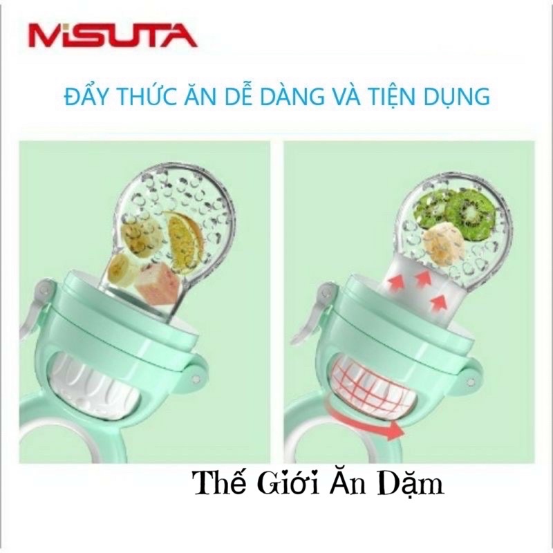 Bộ Túi Nhai Chống Hóc Silicon Cho Bé Ăn Dặm Misuta ( Thế giới ăn dặm)