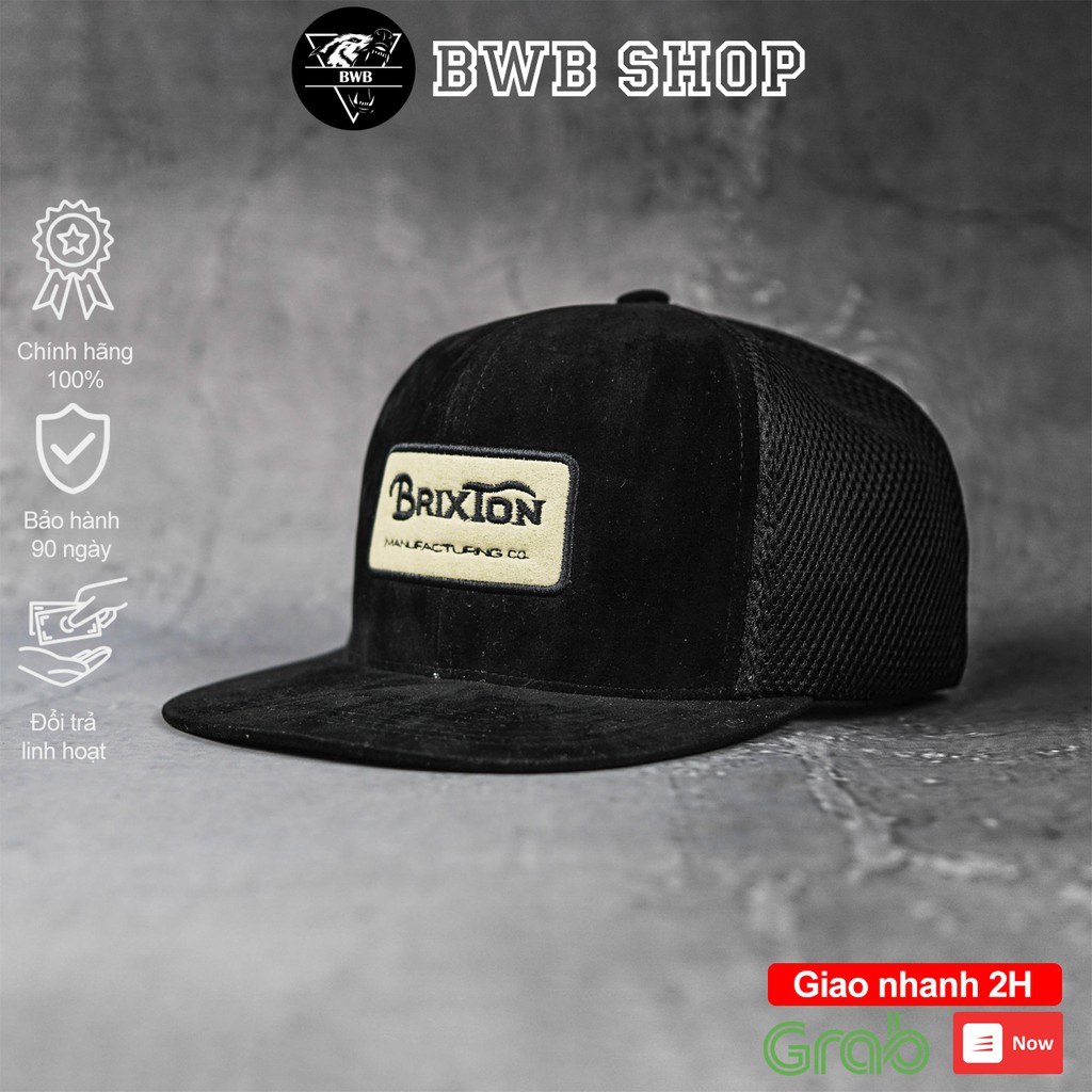 Mũ lưỡi trai, nón kết nam, snapback BWB Shop chính hãng Brixton Trucker Snapback, fullbox cao cấp freesize