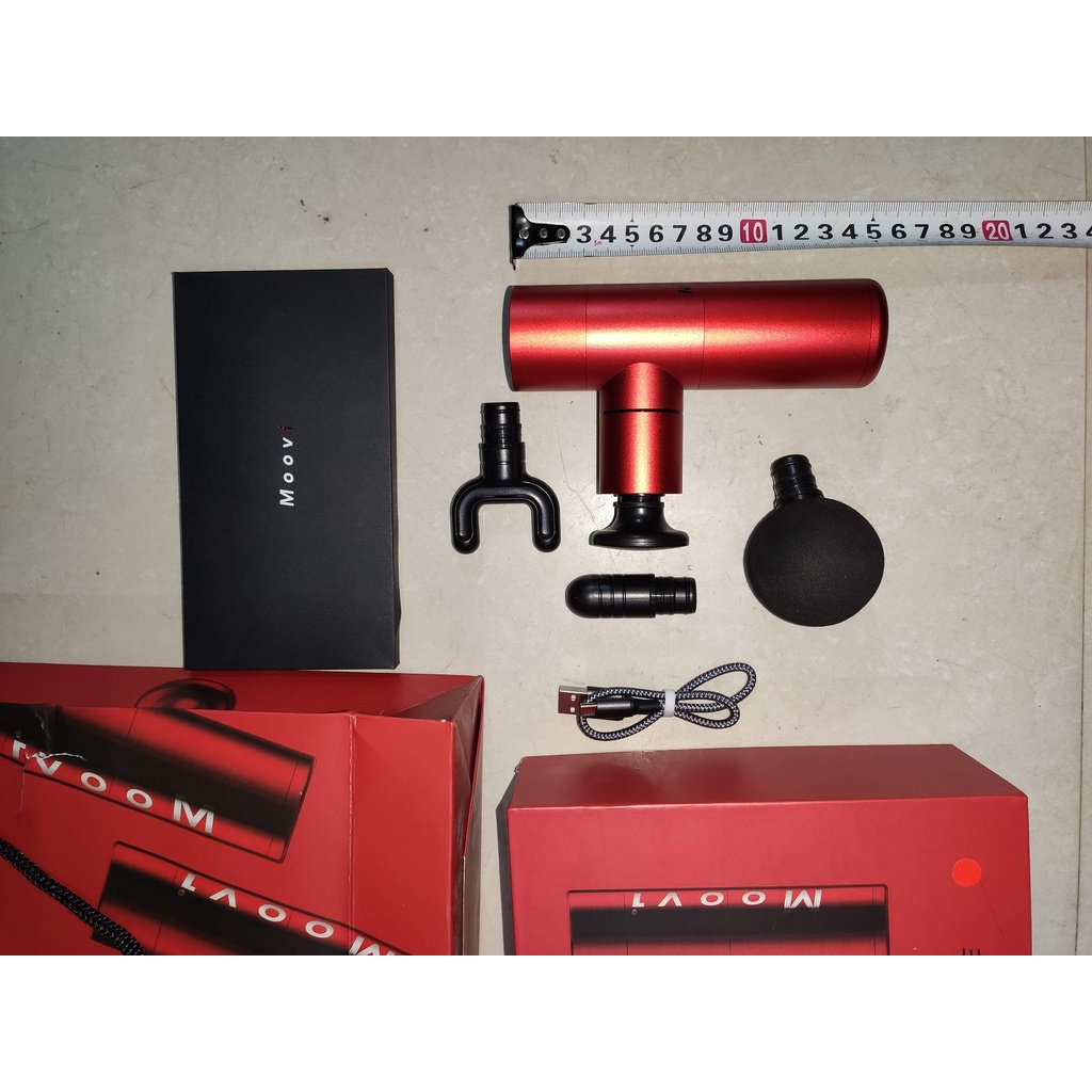 Máy massage toàn thân, mát xa cầm tay dùng pin, mát xa rung MOOVI cao cấp, SX tại Đức, sạc bằng sạc điện thoại.
