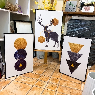 Tranh canvas hình nghệ thuật trừu tượng đẹp cỡ 30x45 ( tranh kèm khung y hình )
