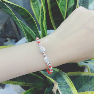 Vòng đôi bạc tình yêu, may mắn_ bạc 925