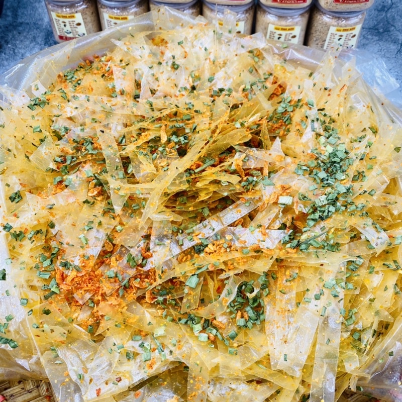 Bánh Tráng Trộn Thập Cẩm - Ruốc Sấy, Tỏi, Hành, Lạc, Sate, Muối Tôm( Túi 100g)