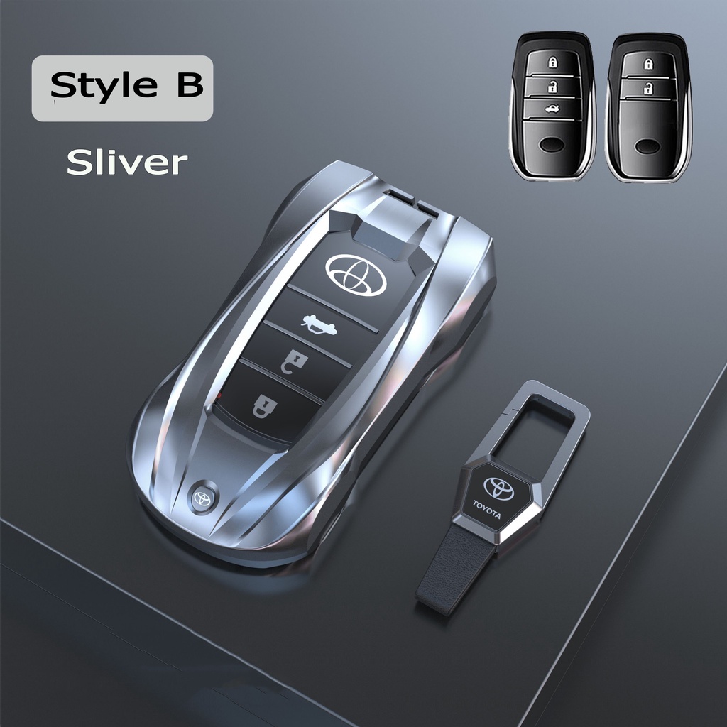 Vỏ Bọc Chìa Khóa Xe Hơi Bằng Hợp Kim Kẽm Phong Cách Thể Thao Cho Toyota Vios Corolla Fortuner RAV4 Avanza Rush
