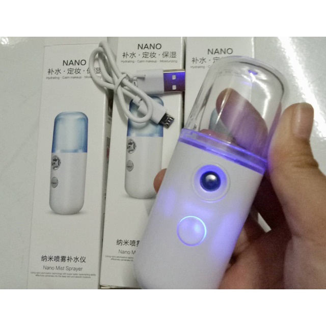 Máy Xông Mũi F0 Nano Mini Máy Xông Mặt Máy Phun Sương Máy Xông Hơi Làm Mát