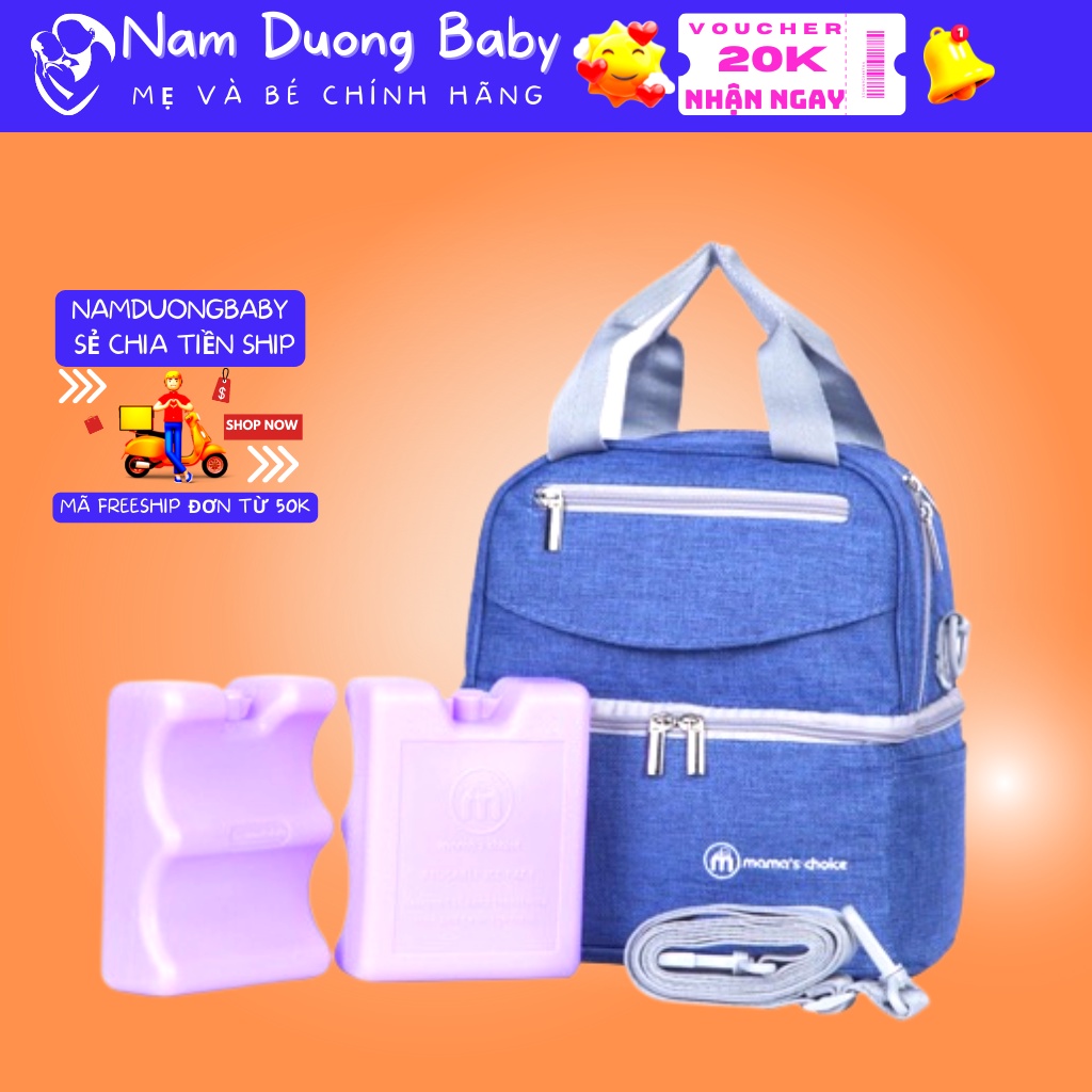 Ba lô giữ nhiệt Mama's choice 4in1Hàng Chính Hãng. Ba lô bỉm sữa cho mẹ thiết kế nhỏ gọn thời trang.