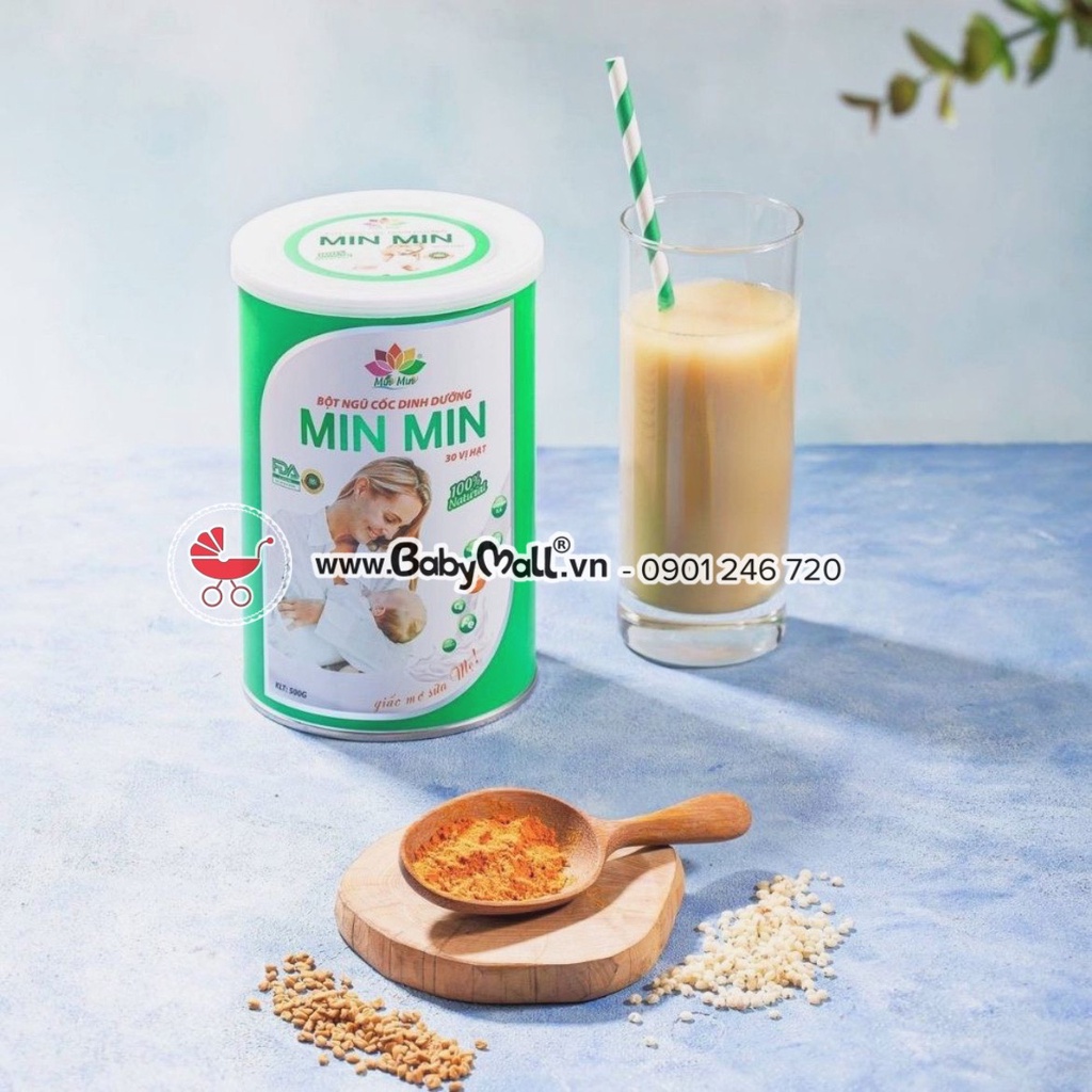 Ngũ cốc hạt Granola dinh dưỡng Minmin hộp 0.5kg