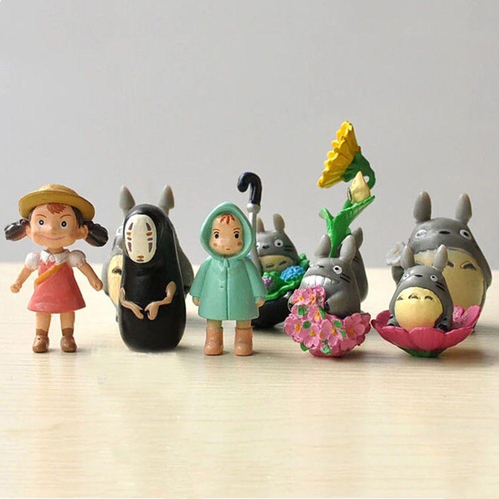 Set 9 Mô Hình Totoro 3-5cm Trang Trí Xe Hơi