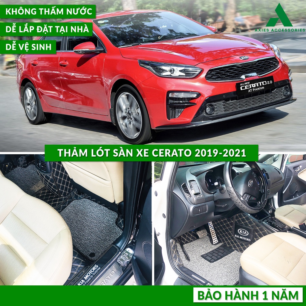 [GIÁ TẬN XƯỞNG][Hình Thật] Thảm Lót Sàn Xe Ô Tô KIA CERATO 2019-2021 - Chống Nước, Chống bẩn, Dễ Lắp Giá Xưởng