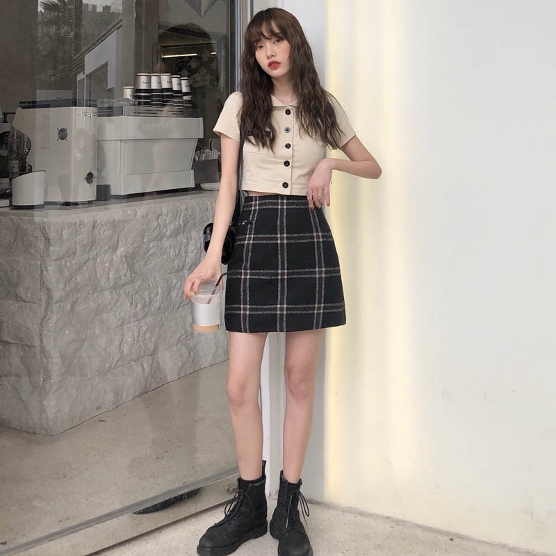 Áo sơ mi IELGY tay ngắn thời trang mới cho nữ