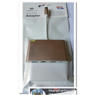 cáp chuyển đổi USB Type C sang HDMI, Hub USB và cổng Lan