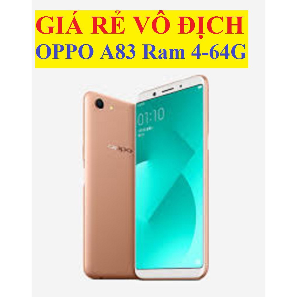 điện thoại Oppo A83 2sim ram 4G bộ nhớ 64G Chính hãng, Chiến Liên Quân/PUBG mướt