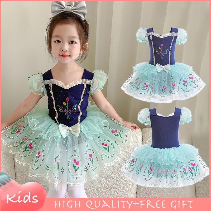 Đầm Xoè Tutu Hóa Trang Công Chúa Elsa Anna Trong Phim Frozen Cho Bé Gái