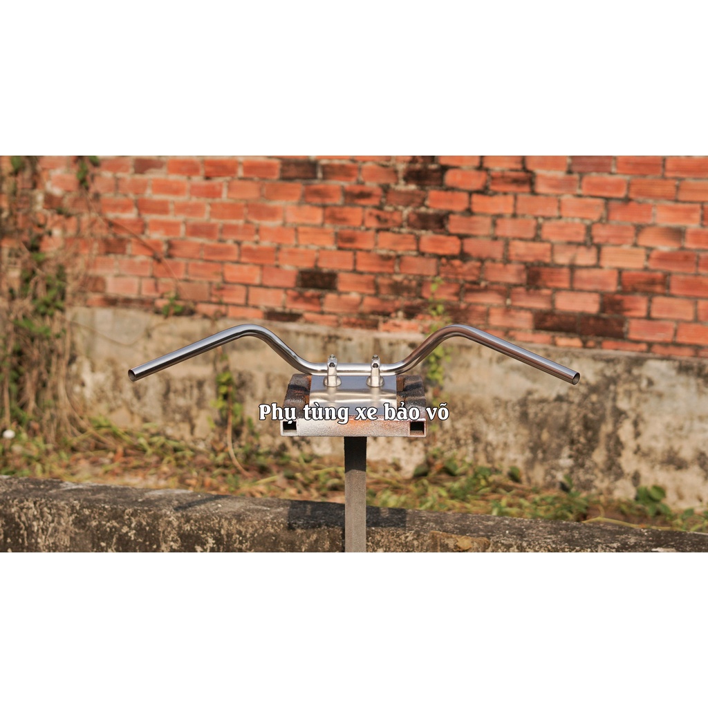 Ghi đông xe máy classic phong cách brat style,  22mm... chất liệu inox304 đường kính 22mm